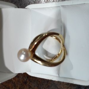 14 K Yellow Gold 8MM Pearl Ring